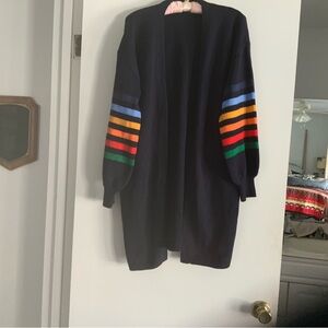 Colorful Striped Women's Cardigan
